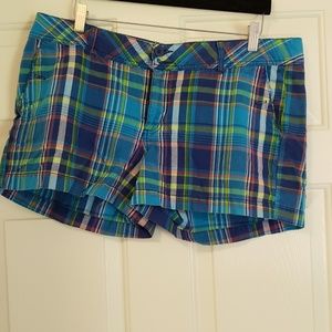 Junior Plus Plaid Shorts
